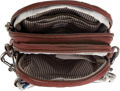 Travelon Anti-Theft Boho 2 Compartment Phone Crossbody