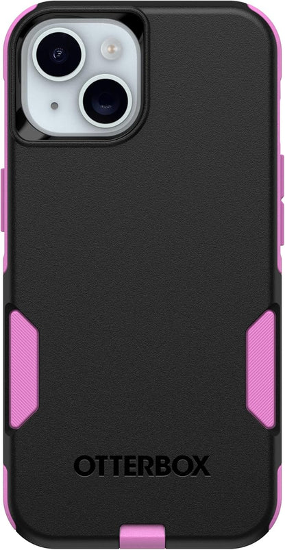 OtterBox iPhone 17e, iPhone 16e, iPhone 15, iPhone 14, & iPhone 13 Commuter Series Case - Midnight Mauve (Black & Pink) - Slim & Tough - Pocket-Friendly - with Port Protection