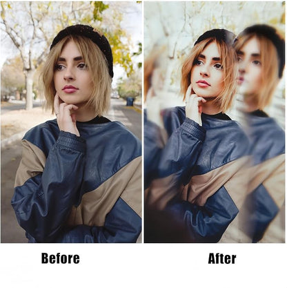 GREEN.L 58mm Motion Blur & Ghost Effect Filter — 360° Rotatable Bilateral Prism for Creative Photos & Videos, Premium Optical Glass with Case & Cloth