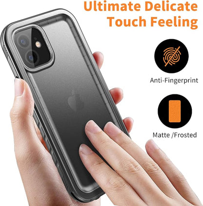 Cozycase TOP Military IP68 Waterproof Case for iPhone 12 / 12 Pro - Heavy Duty 360 Shockproof Full Body with Screen Camera Protector Double Water Dust Drop Proof Hard Rugged Tough Front Back Cover