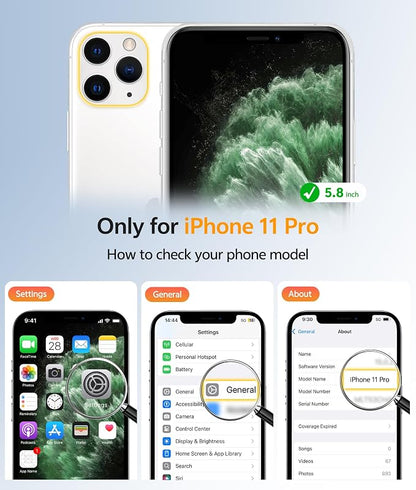FNTCASE for iPhone 11 Pro Case: [Compatible with Magsafe] Translucent Matte Magnetic Phone Cover - Military Grade Drop Protection Shockproof Protective for iPhone 11Pro 2019 Cases - Green