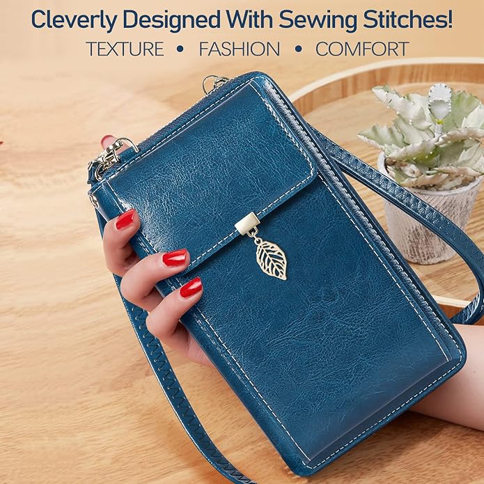 HUANLANG Small Crossbody Phone Bags for Women Leather Cell Phone Purse Wallet | Small, Cell Phone