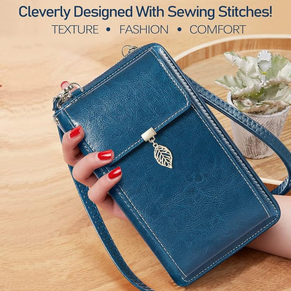 HUANLANG Small Crossbody Phone Bags for Women Leather Cell Phone Purse Wallet | Small, Cell Phone
