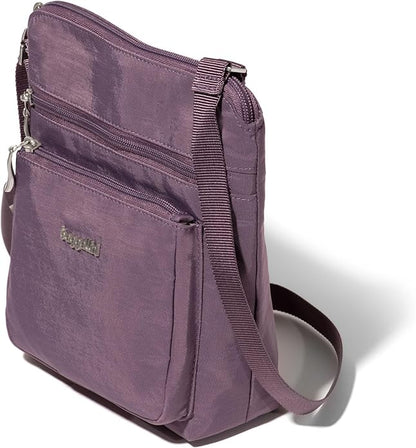 Baggallini Pocket Crossbody Bags for Women 8x8 Small Lightweight Durable Water-resistant Travel Purse W/Rfid