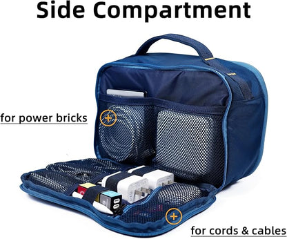 Accessories Bag & Tech Pouch | Organizer for Cables, Electronics & Everyday Essentials, Water-Repellent, Dual-Sided Padded