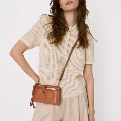 The Sak Iris Smartphone Crossbody Purse - Small Women's Cellphone Bag & Wallet For Everyday- Convertible Wristlet With Zipper