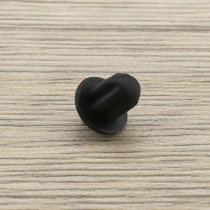 The Lord of the Tools 20Pcs 6.35mm Silicone Anti Dust Plugs Socket Dust Cover Anti Dust Jack Plug Stopper Cap Accessories for Amplifier DVD Karaoke Black