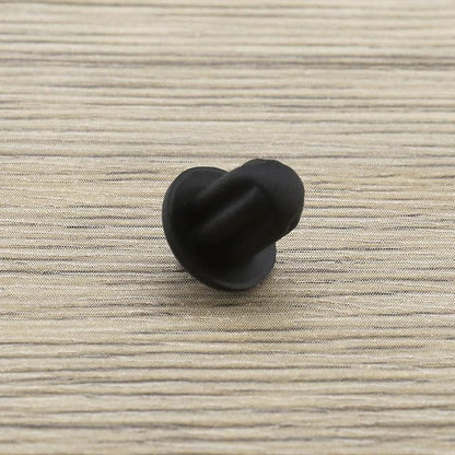 The Lord of the Tools 20Pcs 6.35mm Silicone Anti Dust Plugs Socket Dust Cover Anti Dust Jack Plug Stopper Cap Accessories for Amplifier DVD Karaoke Black