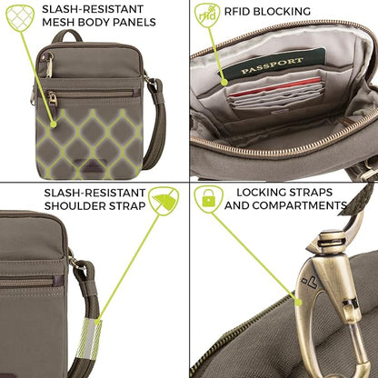 Travelon Anti-theft Courier Small N/S Slim