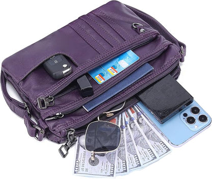 MINICAT Multiple Pockets Small Crossbody Purse Cell Phone Purse Shoulder Bags for Women Cross Body Bag for Woman