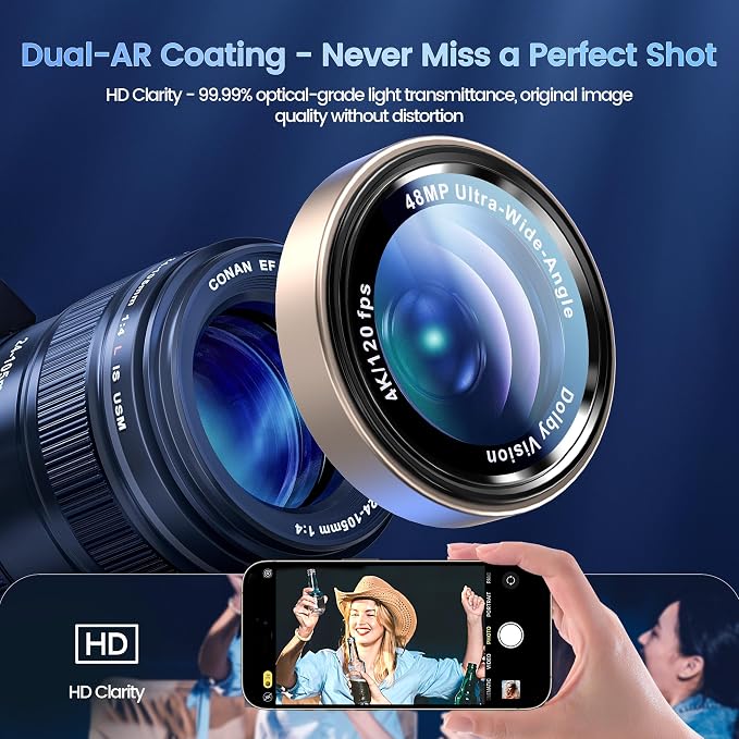 CACOE Camera Lens Protector for iPhone 17ProMax/17Pro/16ProMax/16Pro/15ProMax/15Pro/14ProMax/14Pro, [Anti-Scratch] [Drop-Proof][Strong-Adhesion] Camera Screen Cover(Desert Gold)