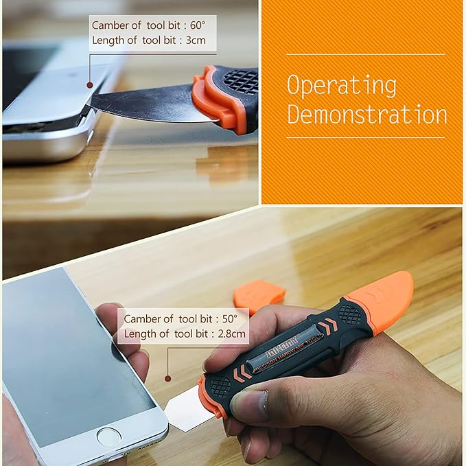 Spudger Opening Pry Tool, Pistachio Opener, Anti-Static Thin Flexible Stainless Steel Opener for Phone Laptop Tablet LCD Covers Glass Removal, Replacing Batteries