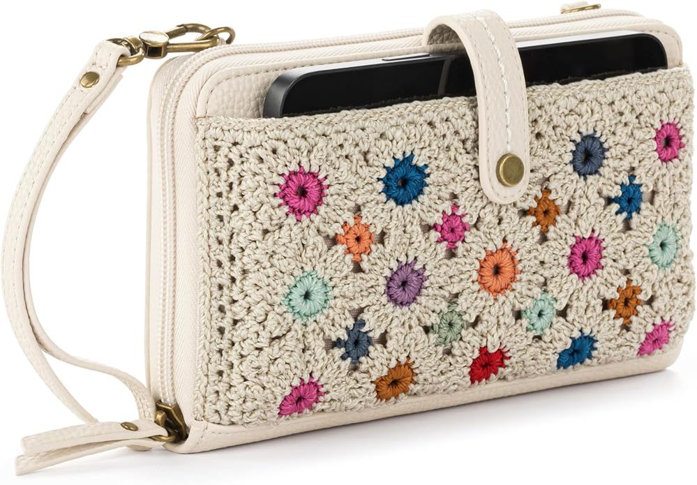 The Sak Iris Smartphone Crossbody Purse - Small Women's Cellphone Bag & Wallet For Everyday- Convertible Wristlet With Zipper