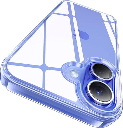 CASEKOO for iPhone 16 Plus Case Crystal Clear, [12FT Military-Grade Protection][Never Yellow Technology] Transparent Slim Cover Women Men for iPhone 16 Plus Phone Case 6.7 inch, Clear
