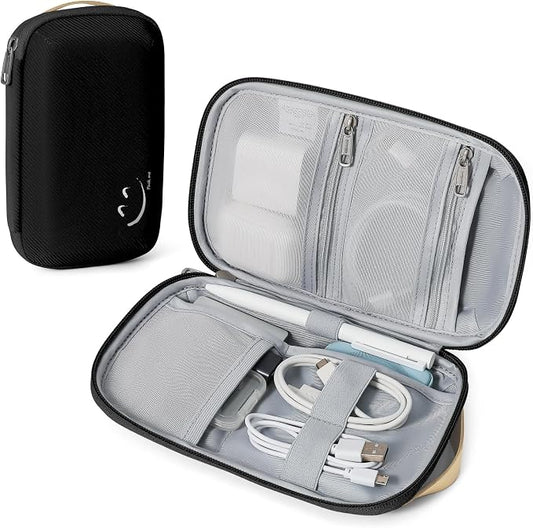 Travelkin Travel Cord Organizer, Cable Organizer For Electronic Accessories | Small electronics organizer,charger organizer travel case, lightweight tech pouch for Card,Usbs, travel essentials