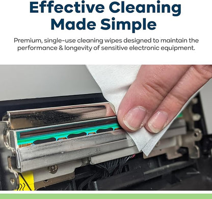 KICTeam - Electronic Cleaning Wipes (100 Wipes) - NSF Certified Tech Wipes for Electronics- Presaturated with 99.7% Isopropyl Alcohol