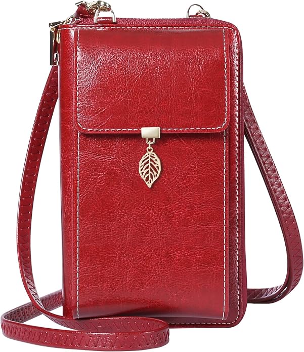 HUANLANG Small Crossbody Phone Bags for Women Leather Cell Phone Purse Wallet | Small, Cell Phone