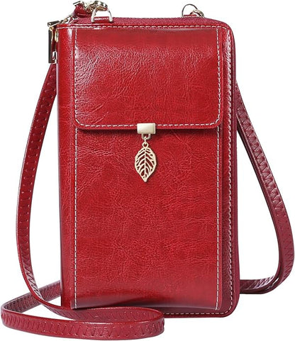 HUANLANG Small Crossbody Phone Bags for Women Leather Cell Phone Purse Wallet | Small, Cell Phone