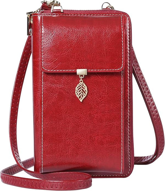 HUANLANG Small Crossbody Phone Bags for Women Leather Cell Phone Purse Wallet | Small, Cell Phone