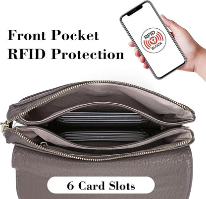 MINICAT RFID Blocking Small Crossbody Bags for Women Vegan Leather Mini Travel Purses Cell Phone Purse Cross Body Bag