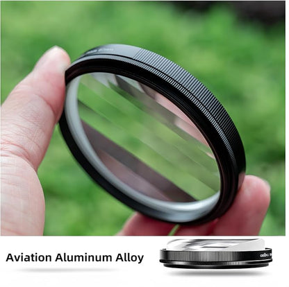 GREEN.L 77mm Linear Prism Filter, Special Effects Filter for Creative Multiple Images & Foreground Blur, Premium Optical Glass, with Portable Pouch