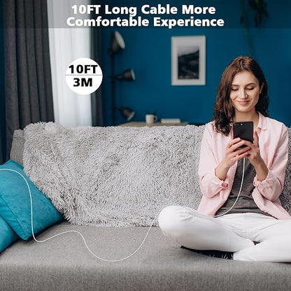 iPhone 16/15 Charger Fast Charging 20W USB Type C Charger Block 3Pack C Chargers Fast Charging Cord 10FT Long Charger Cable for iPhone16/16 Plus/16 Pro/16 Pro Max,iPhone 15,iPad Pro 12.9"/11",iPad Air