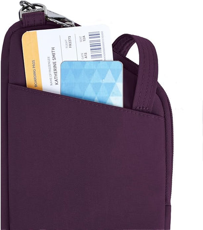 Travelon Anti-Theft Runways Slim Assymetric Crossbody