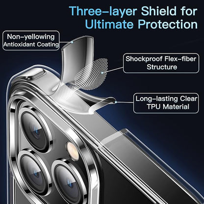 CASEKOO for iPhone 13 Pro Max Case Crystal Clear, [Never Yellow Technology] [Military-Grade Protection] Transparent Slim Cover Women Men for iPhone 13 ProMax Phone Case 6.7 inch, Clear