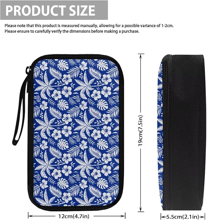 Tropical Flowers Electronic Organizer Travel Cable Organizer Bag Portable Pouch Electronic Accessories Carry Case for Tech Accessory Phone Power Bank Cable Cord Charger