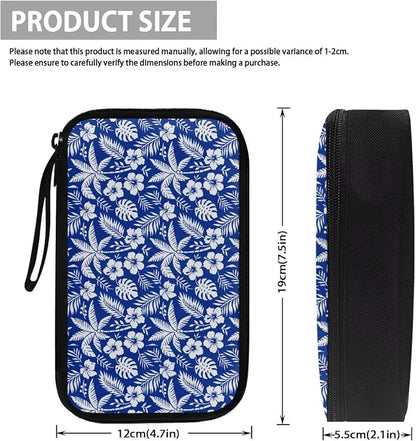 Tropical Flowers Electronic Organizer Travel Cable Organizer Bag Portable Pouch Electronic Accessories Carry Case for Tech Accessory Phone Power Bank Cable Cord Charger