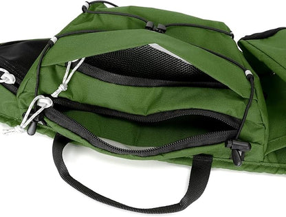 INOXTO Slim Running Belt Fanny Pack for Women and Men Sports Waist Bag Pack for Running Walking Cycling Hiking Reflective Running Pouch Belt for All Phones(Army green)
