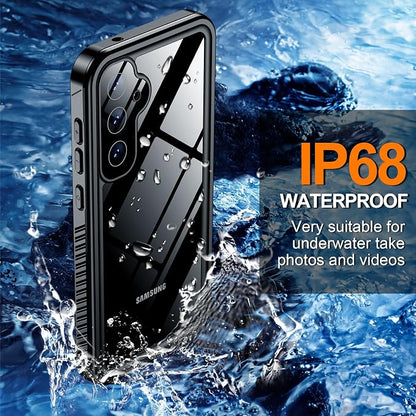Hualele for Samsung Galaxy A54 5G Case Waterproof, Built in Lens & Screen Protector Rugged Full Body Heavy Duty Protective Military Grade IP68 Underwater Cover Case for Samsung Galaxy A54 5G Black