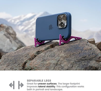 GEOMETRICAL Pocket Tripod PROv2 - Card-Size Stand, for iPhone, Thunder Pink Universal Kit