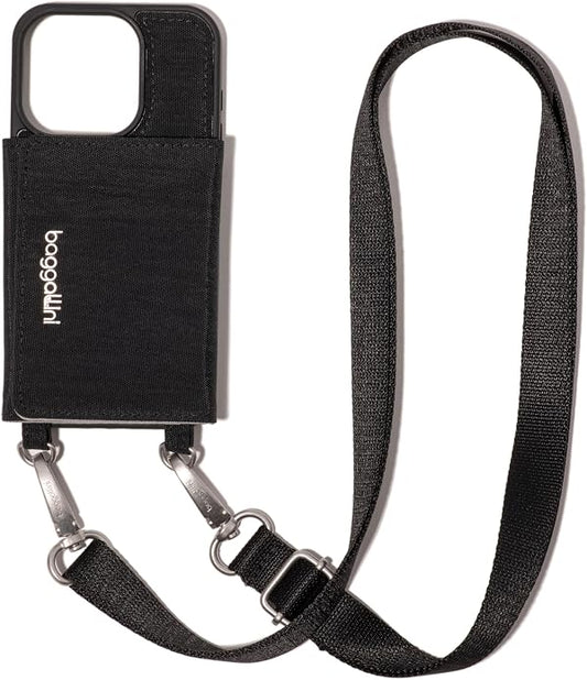 Baggallini On The Go iPhone Card Case Crossbody - Lightweight iPhone Case Designed for iPhone 13, iPhone 14, iPhone 15 and iPhone 15 Pro