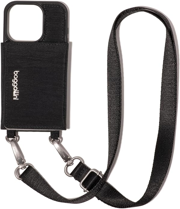 Baggallini On The Go iPhone Card Case Crossbody - Lightweight iPhone Case Designed for iPhone 13, iPhone 14, iPhone 15 and iPhone 15 Pro