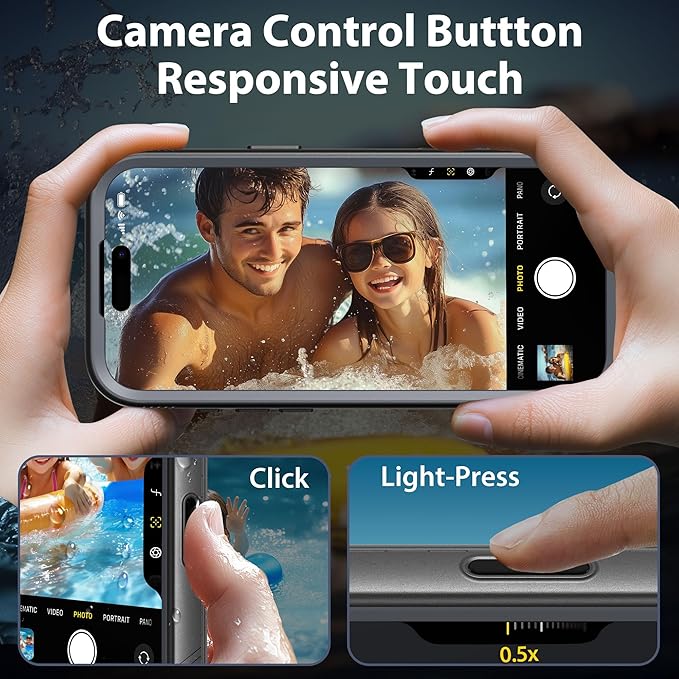 SPORTLINK for Waterproof iPhone 17 Pro Max Case - Built in Screen Protector 360 Full Body Rugged Dustproof/Shockproof/Heavy Duty Military Dropproof Protective for iPhone 17 Pro Max Case 6.9 Black