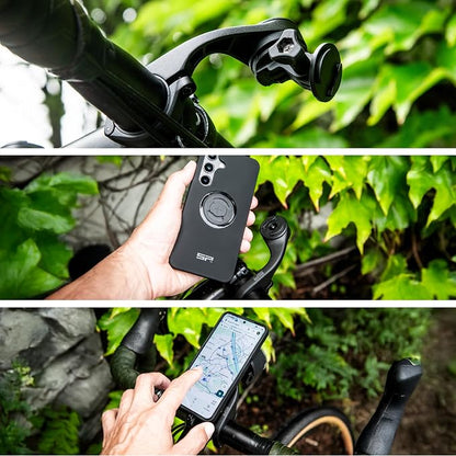 SP CONNECT Road Bike Bundle | SPC+ | Compatible with Samsung S20 Ultra | Bike Phone Mount | Bicycle Accessories and Bike Phone Holder | Cell Phone Holder Black