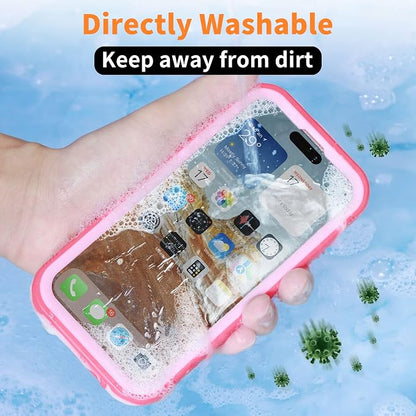 Cozycase Compatible with Waterproof iPhone 11 case, Built-in Screen Protector, Full-Body Rugged Bumper Sealed Case Cover, Shockproof Dustproof Waterproof Case for iPhone 11 6.1 inch (Pink)