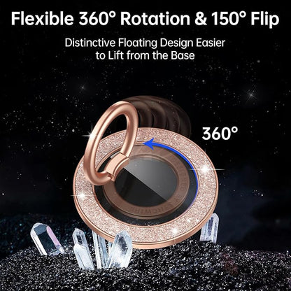 Syncwire Magnetic Phone Grip for MagSafe, Sparkle Ring Holder, Rotatable Kickstand Bling Ring Stand Removable MagSafe Accessories for iPhone 17 Pro Max 16 15 14 13, Android, Samsung etc.