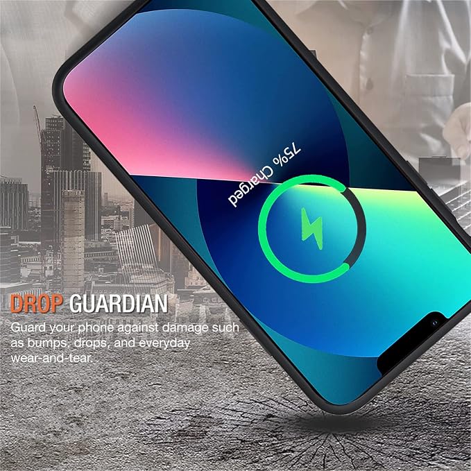 Battery Case for iPhone 13, Enhanced 10000mAh Portable Protective Smart Wireless Charging Case Support Carplay Compatible with iPhone 13 (6.1 inch) Rechargeable Extended Battery Charger Case (Black)