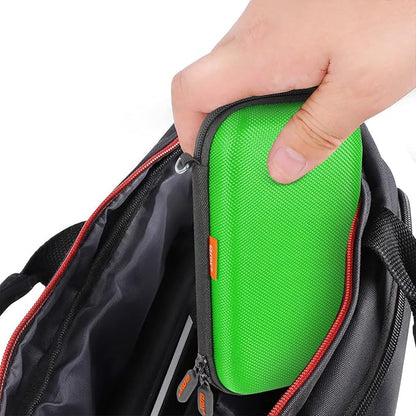 GLCON Power Bank Storage Case Hard EVA Protective Travel Case – Small Electronic Carrying Pouch for Hard Drive, Cell Phone, Charging Cable, External Battery, Earbuds (Light Green)