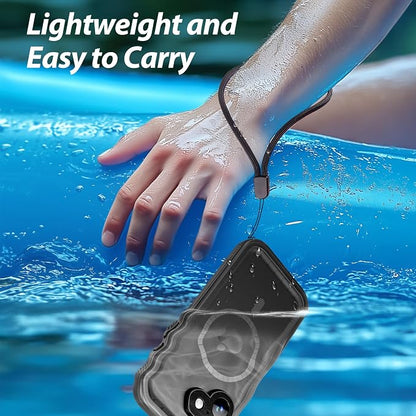 SPORTLINK for iPhone 17 Case - IP68 Waterproof Military Protective Full Body Heavy Duty Shockproof 360 Sealed Dustproof with Camera Screen Protector Phone Cover for iPhone 17 6.3" Mag/Black