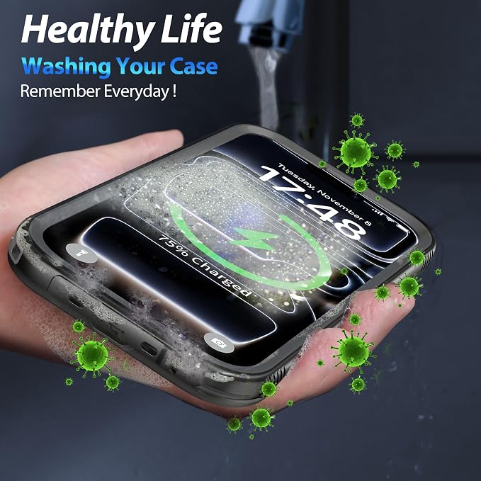 SPORTLINK for iPhone 17 Pro Case - IP68 Waterproof Military Protective Full Body Heavy Duty Shockproof 360 Sealed Dustproof with Camera Screen Protector Phone Cover for iPhone 17 Pro 6.3" Mag/Black