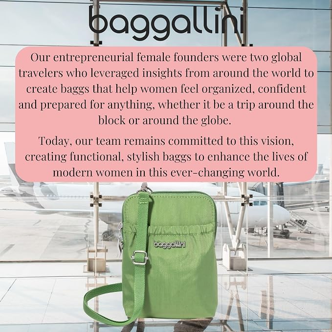 Baggallini Bryant Pouch Small Crossbody Bag for Women - Phone Purse with Crossbody Strap - Lightweight Crossbody Pouch
