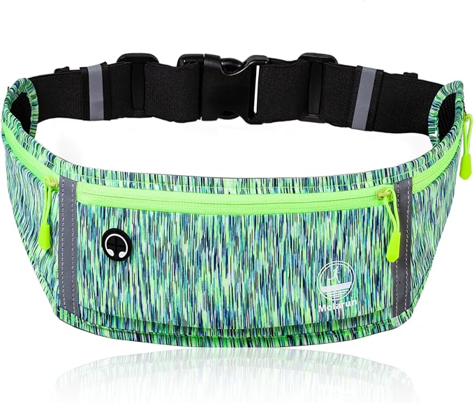Slim Running Belt Fanny Packs for Women Men, Waist Pack Running Fanny Pack Money Belt Phone Holder for Running Sports Hiking Cycling