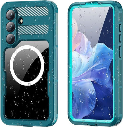 Losin Compatible with Galaxy S26 Plus Case Waterproof Magnetic [Compatible with MagSafe] [Drop Protection] [IP68 Underwater] Full Body Shockproof Protective Phone Case, Teal