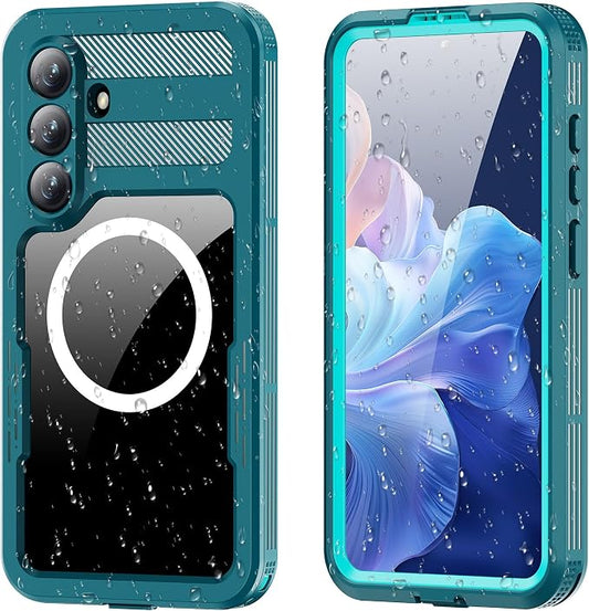 Losin Compatible with Galaxy S26 Plus Case Waterproof Magnetic [Compatible with MagSafe] [Drop Protection] [IP68 Underwater] Full Body Shockproof Protective Phone Case, Teal