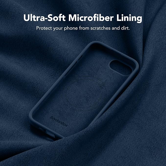 Magnetic for iPhone 17e/iPhone 16e Case, Compatible with MagSafe, [Soft Anti-Scratch Microfiber Lining] Slim Silicone Shockproof Protective Phone Case for iPhone 17e/16e 6.1", Cobalt Blue