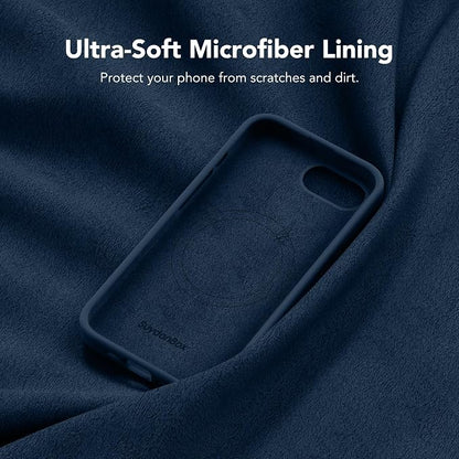 Magnetic for iPhone 17e/iPhone 16e Case, Compatible with MagSafe, [Soft Anti-Scratch Microfiber Lining] Slim Silicone Shockproof Protective Phone Case for iPhone 17e/16e 6.1", Cobalt Blue