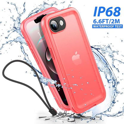 SPORTLINK for iPhone 16e Case/iPhone 17e Case, IP68 Waterproof Military Protective Full Body Heavy Duty Shockproof 360 Sealed Dustproof with Camera Screen Protector Cover for i Phone 16 e 6.1" Pink